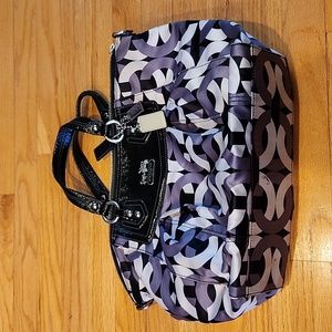 Coach scarf print purse
